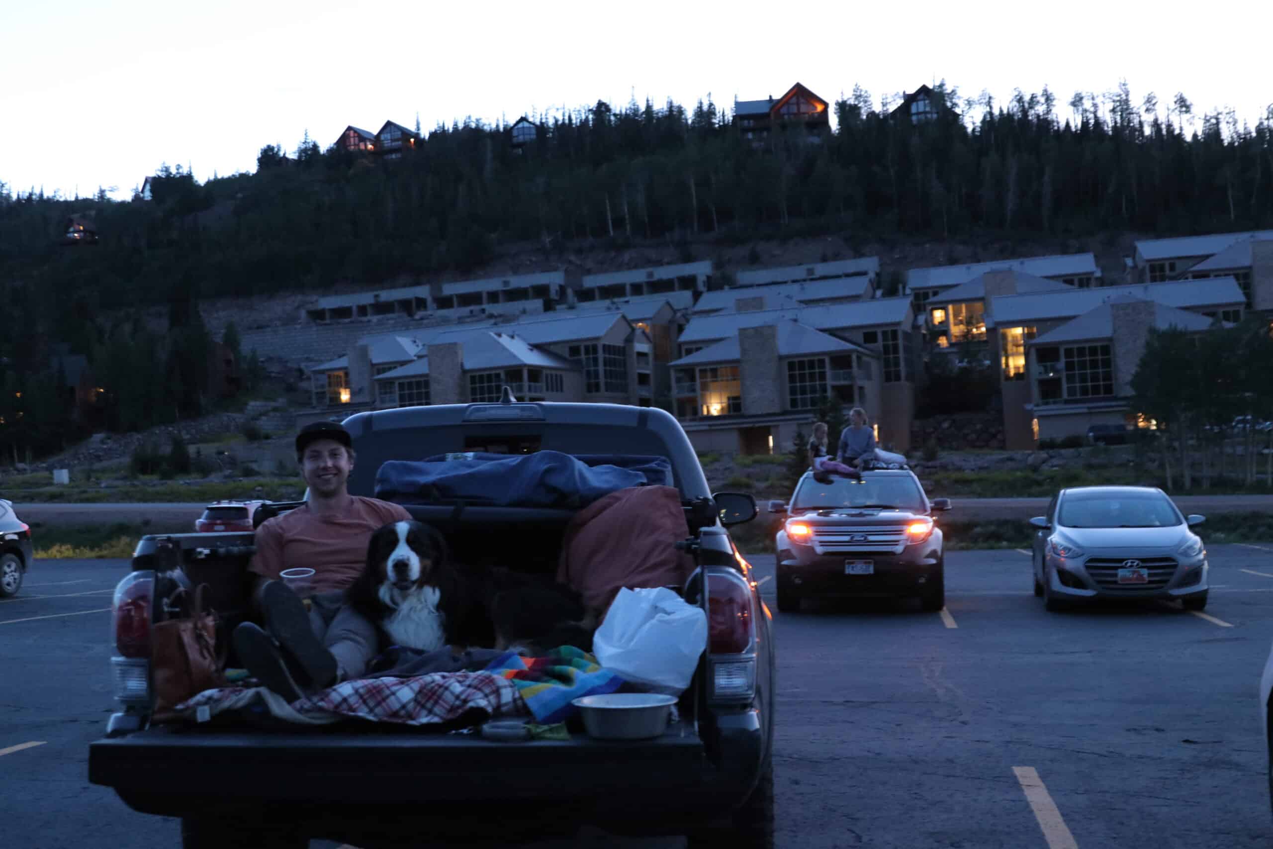 outdoor drive in movie