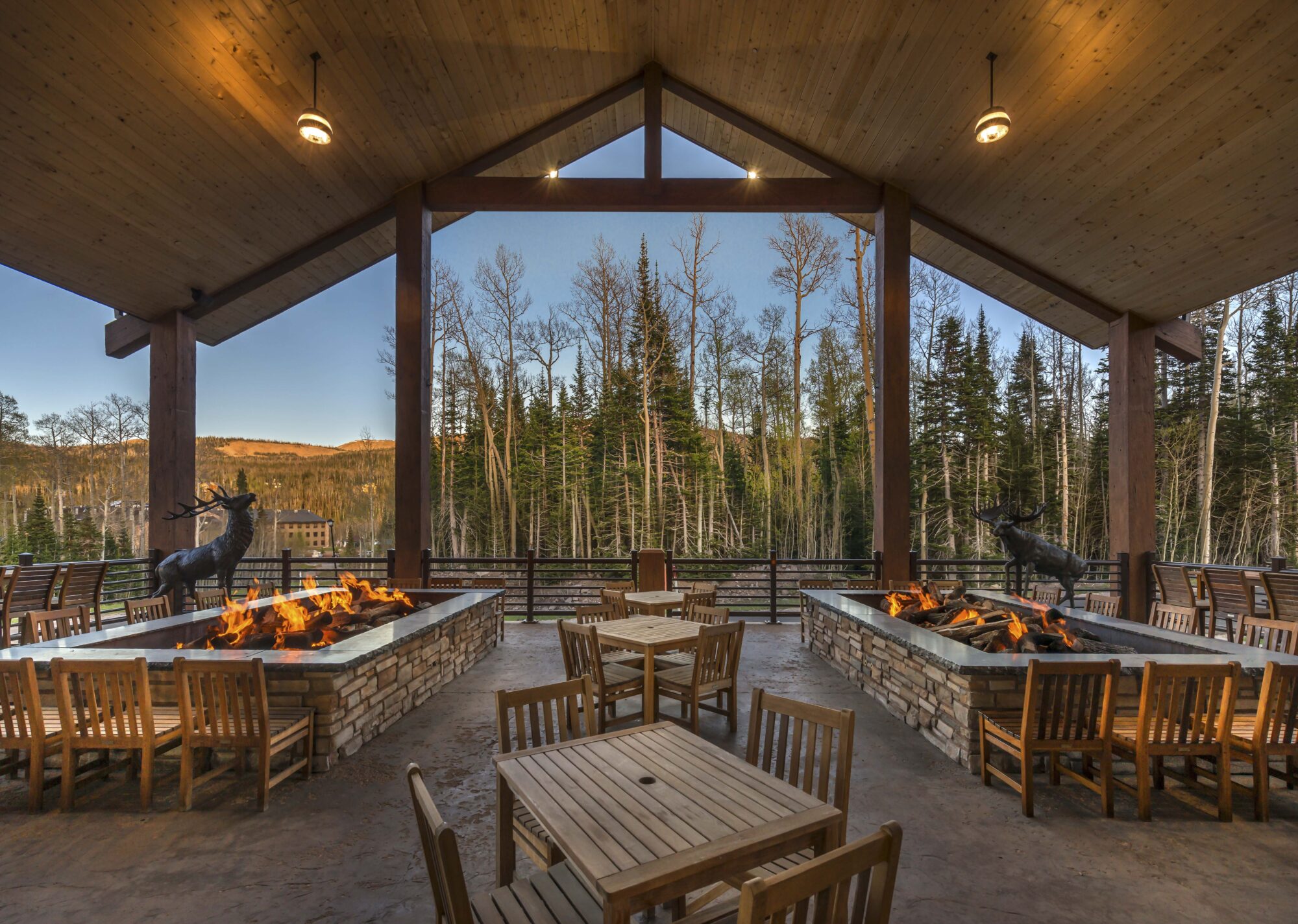 Brian Head Lodge Patio Deck